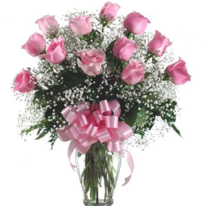Dozen Roses in Pink