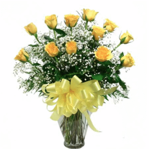 Dozen Roses in Yellow
